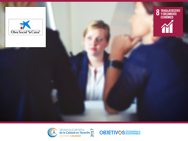 Programa Incorpora. ODS-8. Obra social «La Caixa»