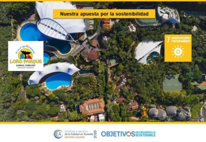 Nuestra apuesta por la sostenibilidad. ODS 7, 12, 13, 14 y 15. Grupo Loro Parque