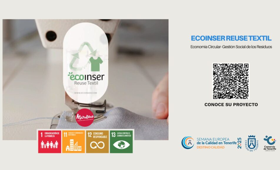 ECOINSER REUSE TEXTIL. Economia Circular-Gestión Social de los Residuos. ODS: 1, 11, 12, 13. Ecoinser y Ataretaco