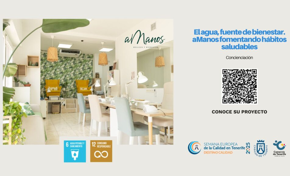 El agua, fuente de bienestar. aManos fomentando hábitos saludables. ODS: 6, 12. aManos Belleza y Bienestar